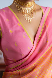 TEEJRI SAREE WITH UN-STITCHED BLOUSE PIECE