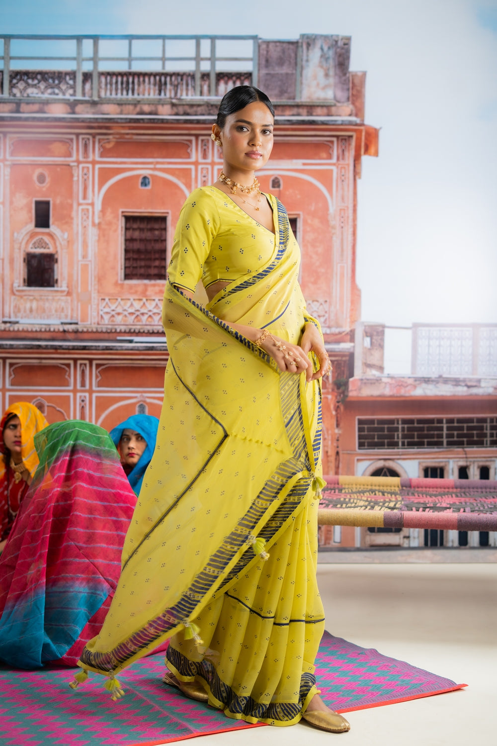 HARIYALI SAREE WITH UN-STITCHED BLOUSE PIECE