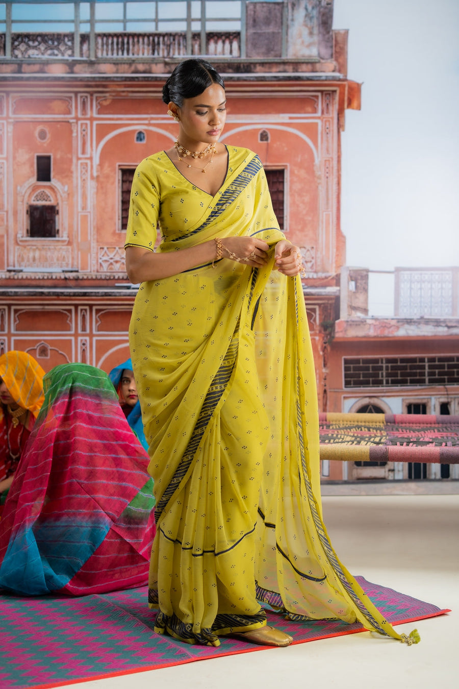 HARIYALI SAREE WITH UN-STITCHED BLOUSE PIECE