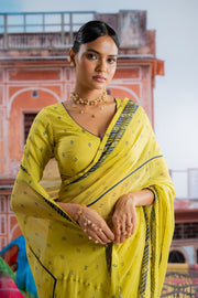 HARIYALI SAREE WITH UN-STITCHED BLOUSE PIECE