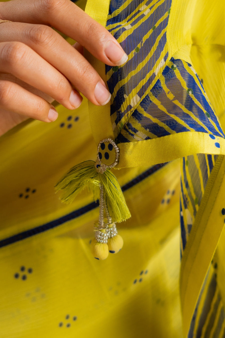 HARIYALI SAREE WITH STITCHED BLOUSE