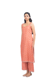 WOMEN'S ORANGE MUSLIN - B CHANDRIKA KURTA SET