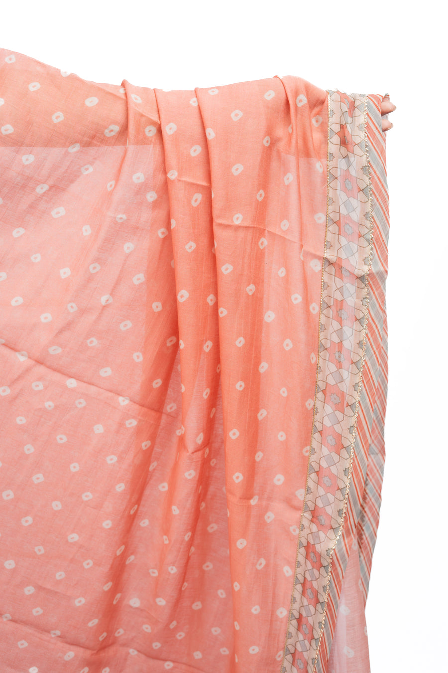 WOMEN'S ORANGE MUSLIN - B CHANDRIKA KURTA SET