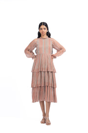 WOMEN'S MULTICOLOR CHIFFON GAURANI DRESS