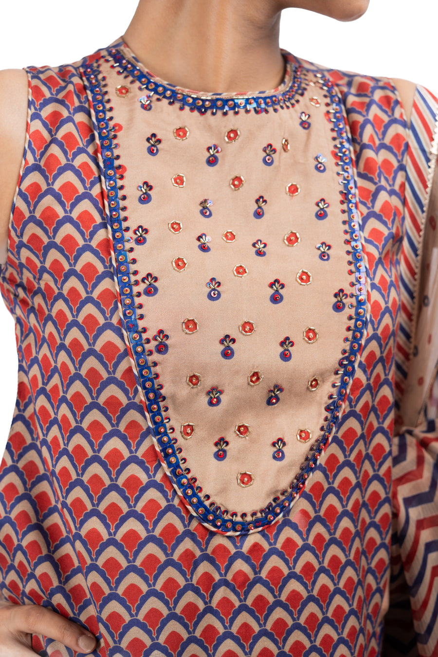 JHANJHAR KURTA WITH FARSHI SALWAR SET OF 3