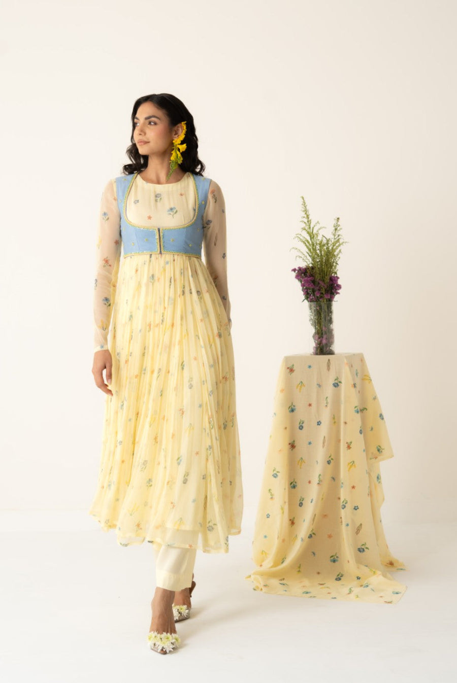 FLORA ANARKALI SET OF 4