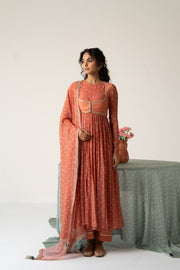 ROHIVA  ANARKALI SET OF 4