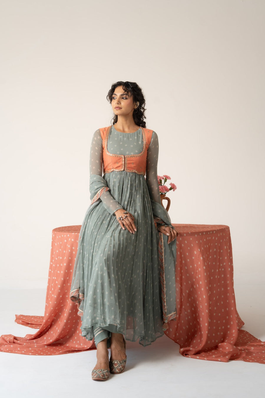 NAYAB ANARKALI SET  OF 4