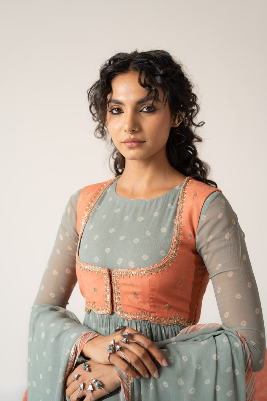 NAYAB ANARKALI SET  OF 4