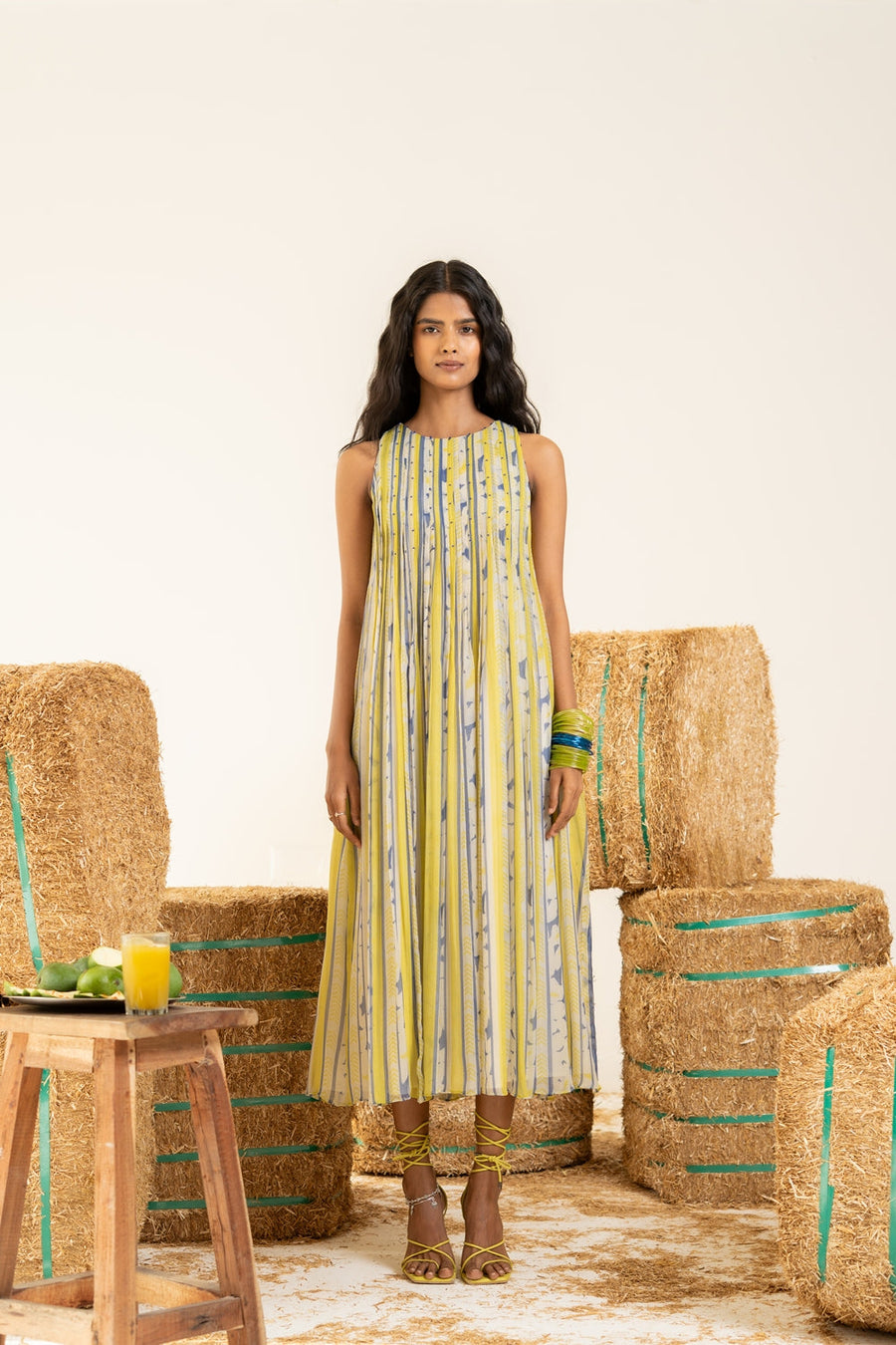 INAAYA GREEN DRESS