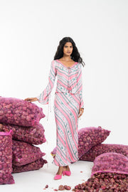 NIRA PINK SKIRT & TOP  SET OF 2
