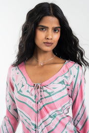 NIRA PINK SKIRT & TOP  SET OF 2