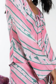 NIRA PINK SKIRT & TOP  SET OF 2