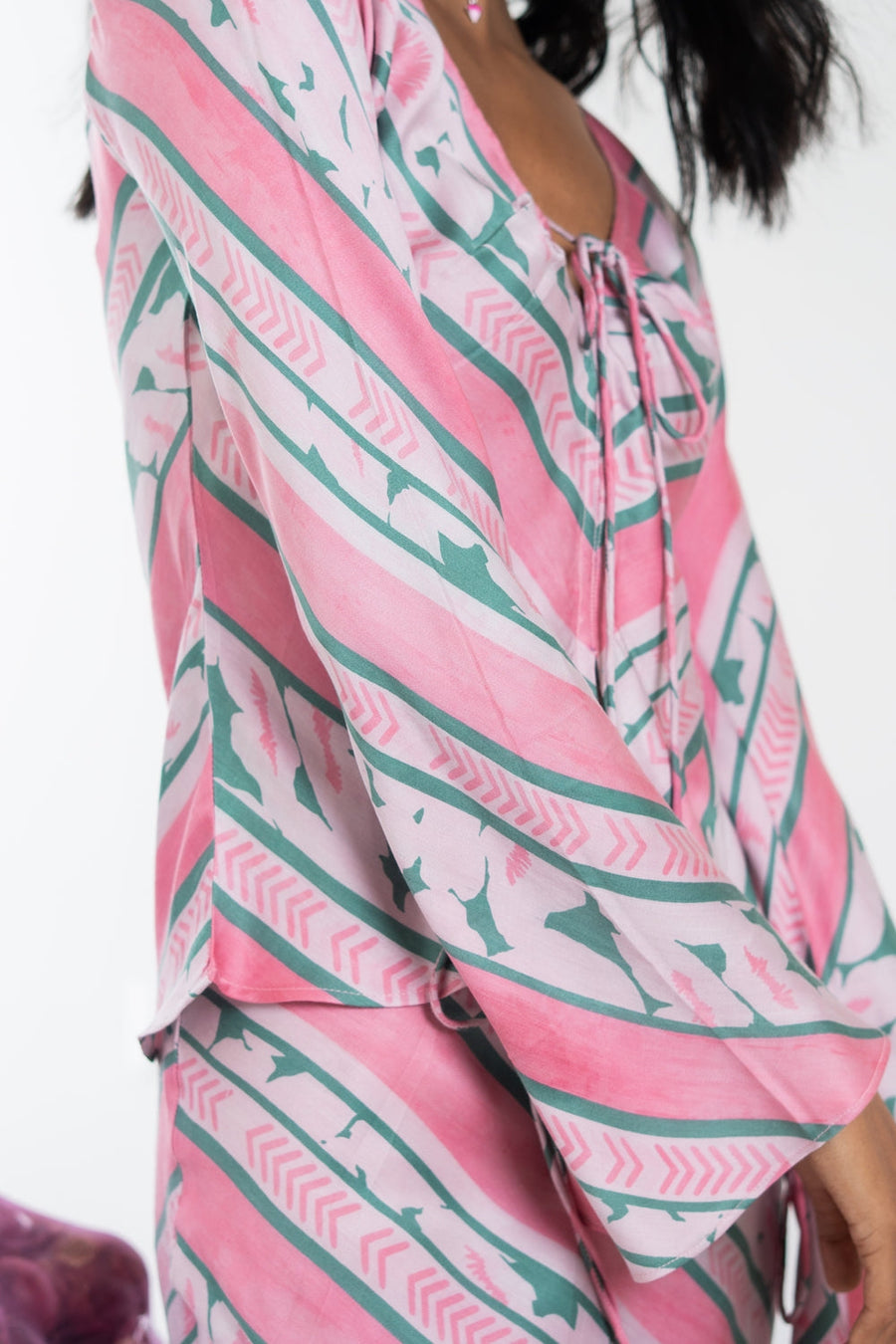 NIRA PINK SKIRT & TOP  SET OF 2