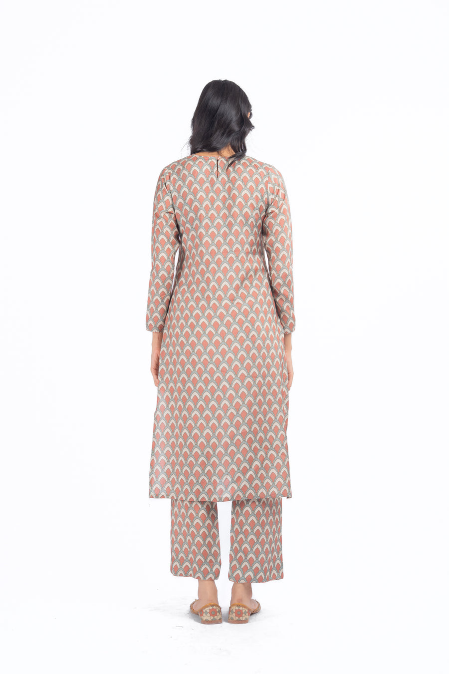 WOMEN'S MULTICOLOR MUSLIN - B MOR DARBAR KURTA SET