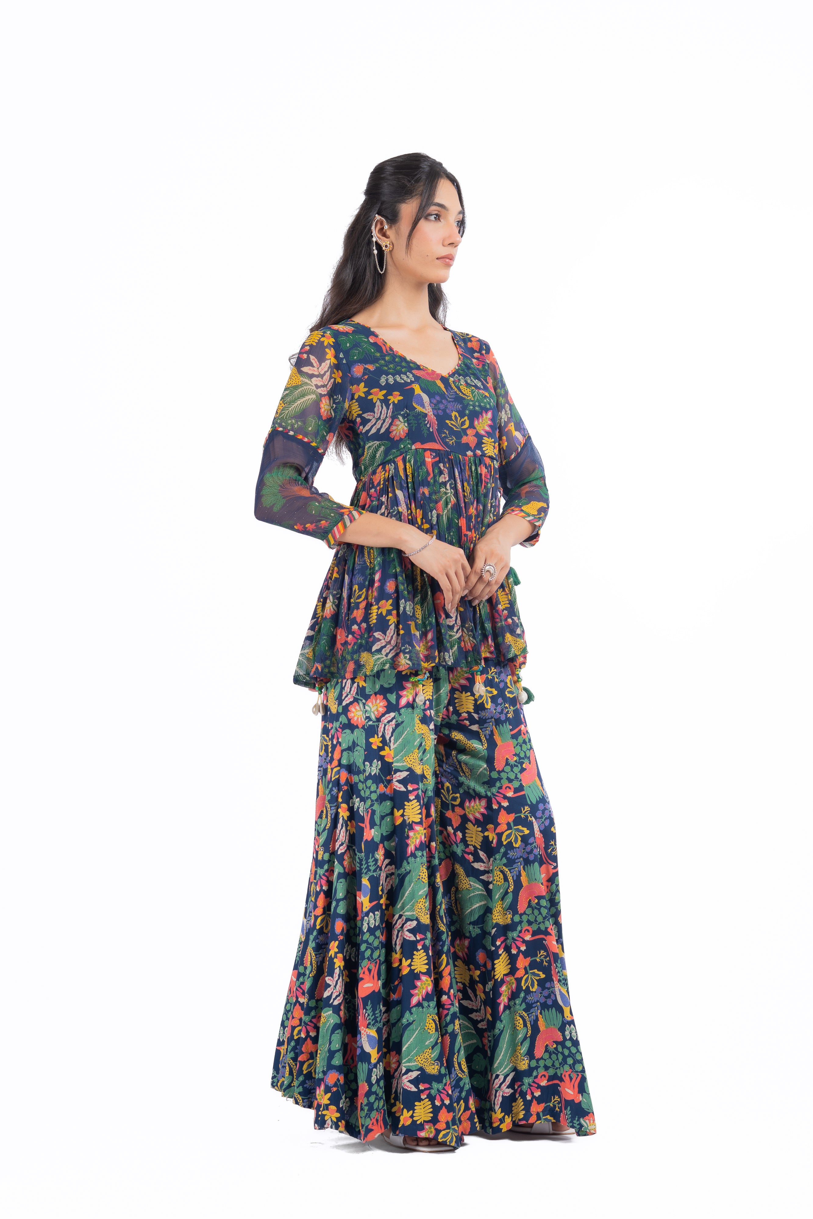Gul Gharara Set