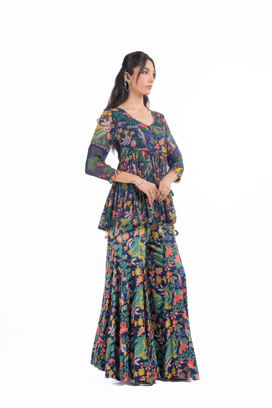 Gul Gharara Set