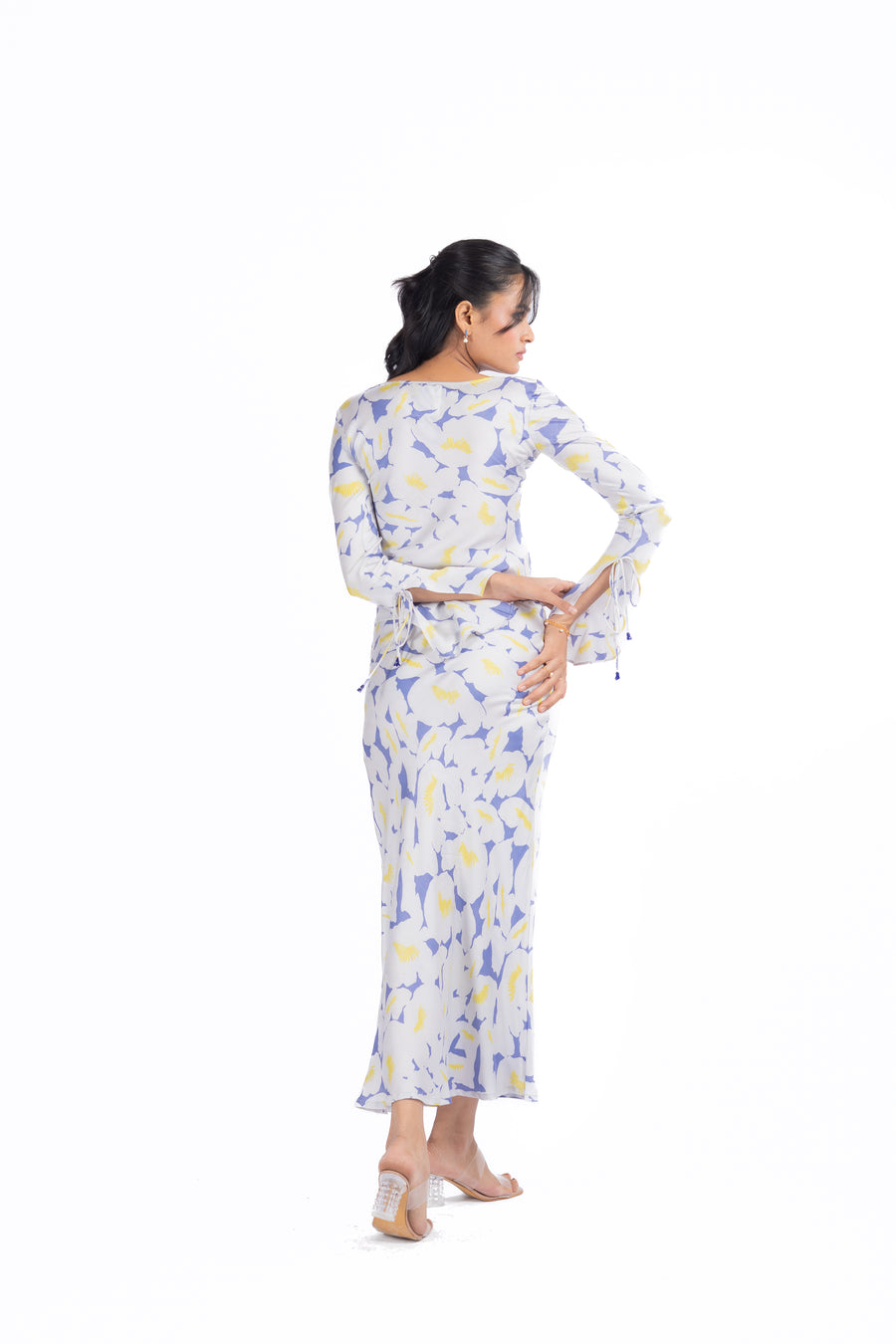 NIRA GREEN SKIRT & TOP  SET OF 2