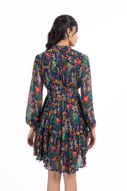 WOMEN'S BLUE CHIFFON LUNARA DRESS