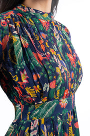 WOMEN'S BLUE CHIFFON LUNARA DRESS
