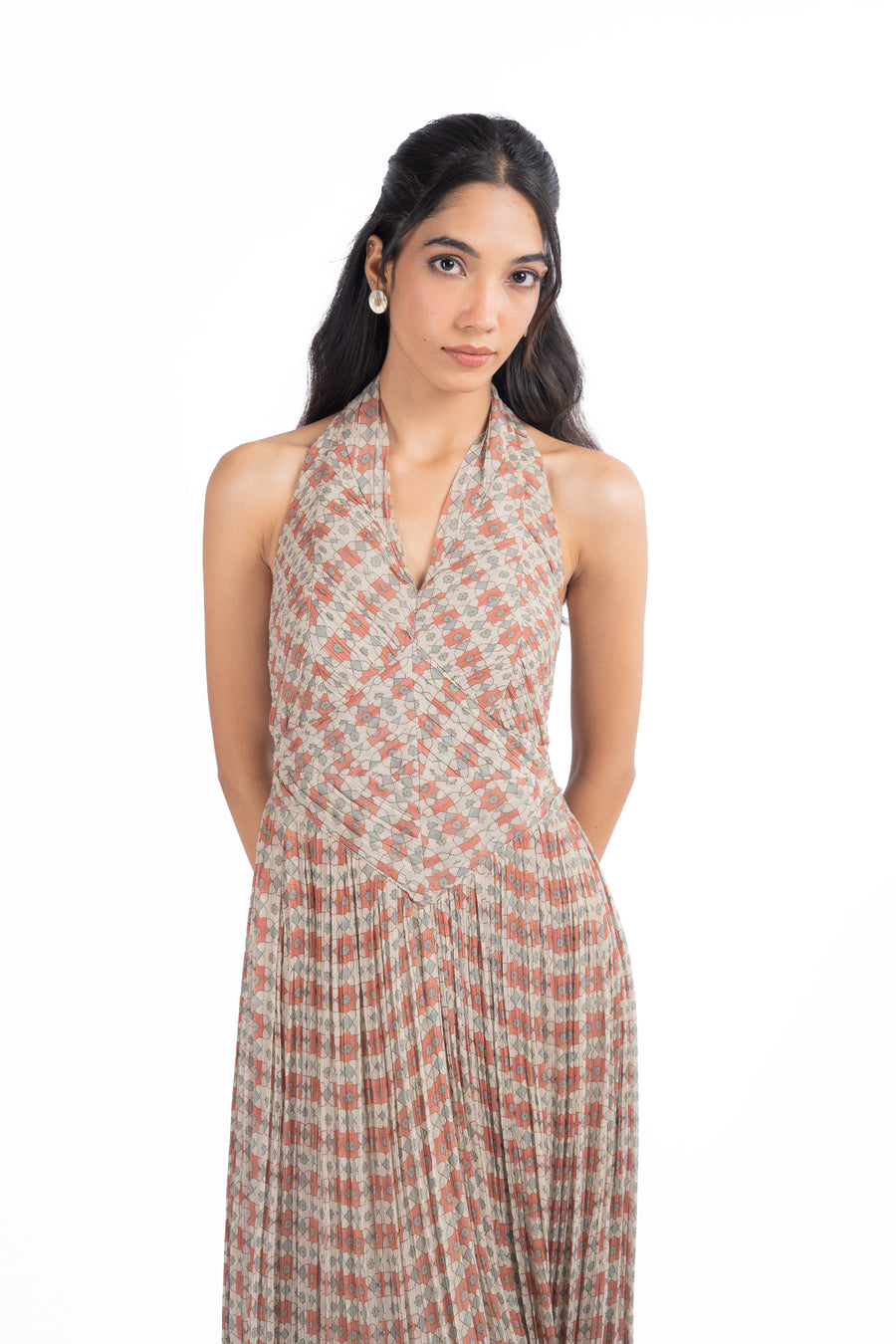 WOMEN'S MULTICOLOR CHIFFON GULBAHAR DRESS