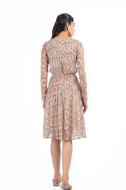 WOMEN'S MULTICOLOR CHIFFON PANNA -MEENA DRESS