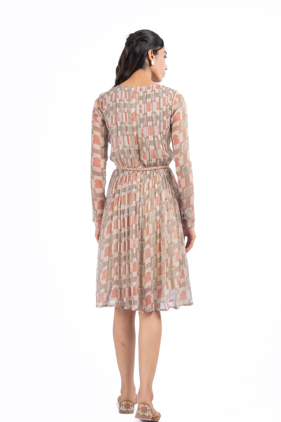 WOMEN'S MULTICOLOR CHIFFON PANNA -MEENA DRESS