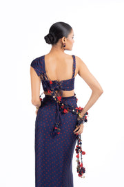 JHUMKI JHALAK JHANKAR SKIRT WITH CORSET AND FLOATING   SET OF 3