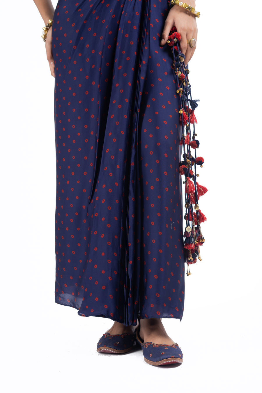 JHUMKI JHALAK JHANKAR SKIRT WITH CORSET AND FLOATING   SET OF 3