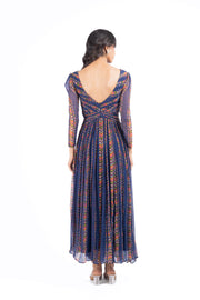 WOMEN'S BLUE CHIFFON RAINA DRESS