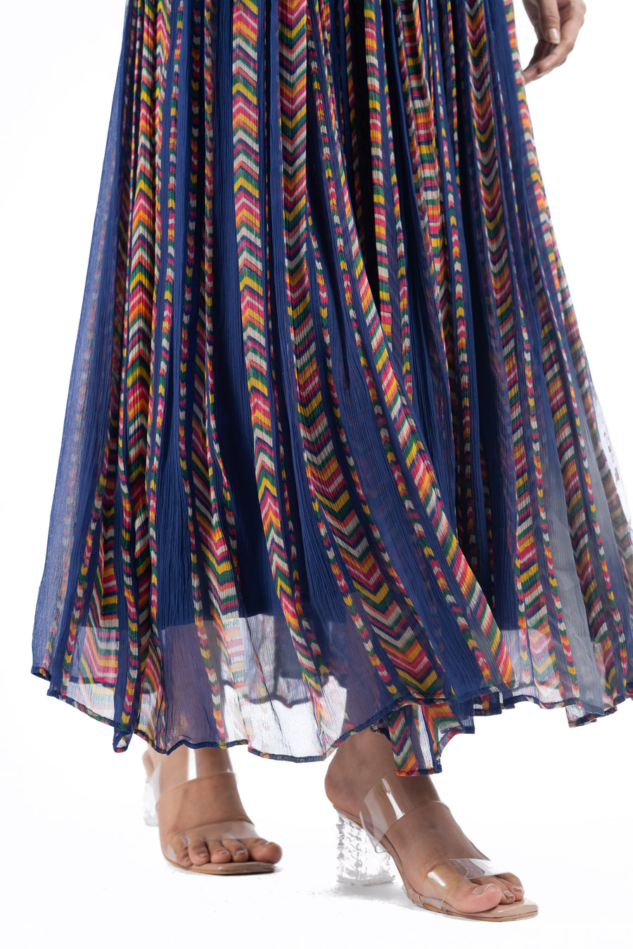 WOMEN'S BLUE CHIFFON RAINA DRESS