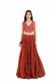 RASM SKIRT WITH KESAR KOTI SET OF 2
