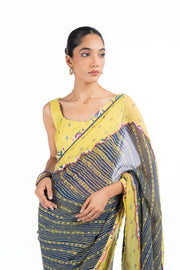 MORBANI SAREE WITH STITCHED BLOUSE