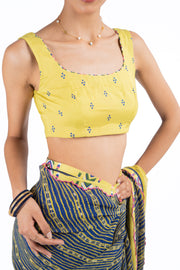MORBANI SAREE WITH STITCHED BLOUSE