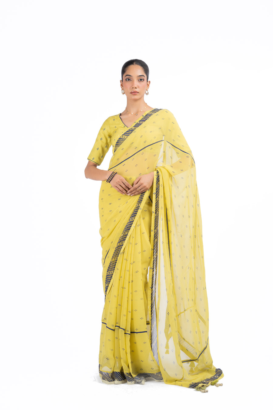 HARIYALI SAREE WITH UN-STITCHED BLOUSE PIECE