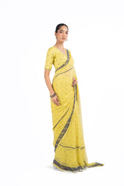 HARIYALI SAREE WITH STITCHED BLOUSE