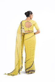 HARIYALI SAREE WITH UN-STITCHED BLOUSE PIECE