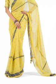 HARIYALI SAREE WITH UN-STITCHED BLOUSE PIECE