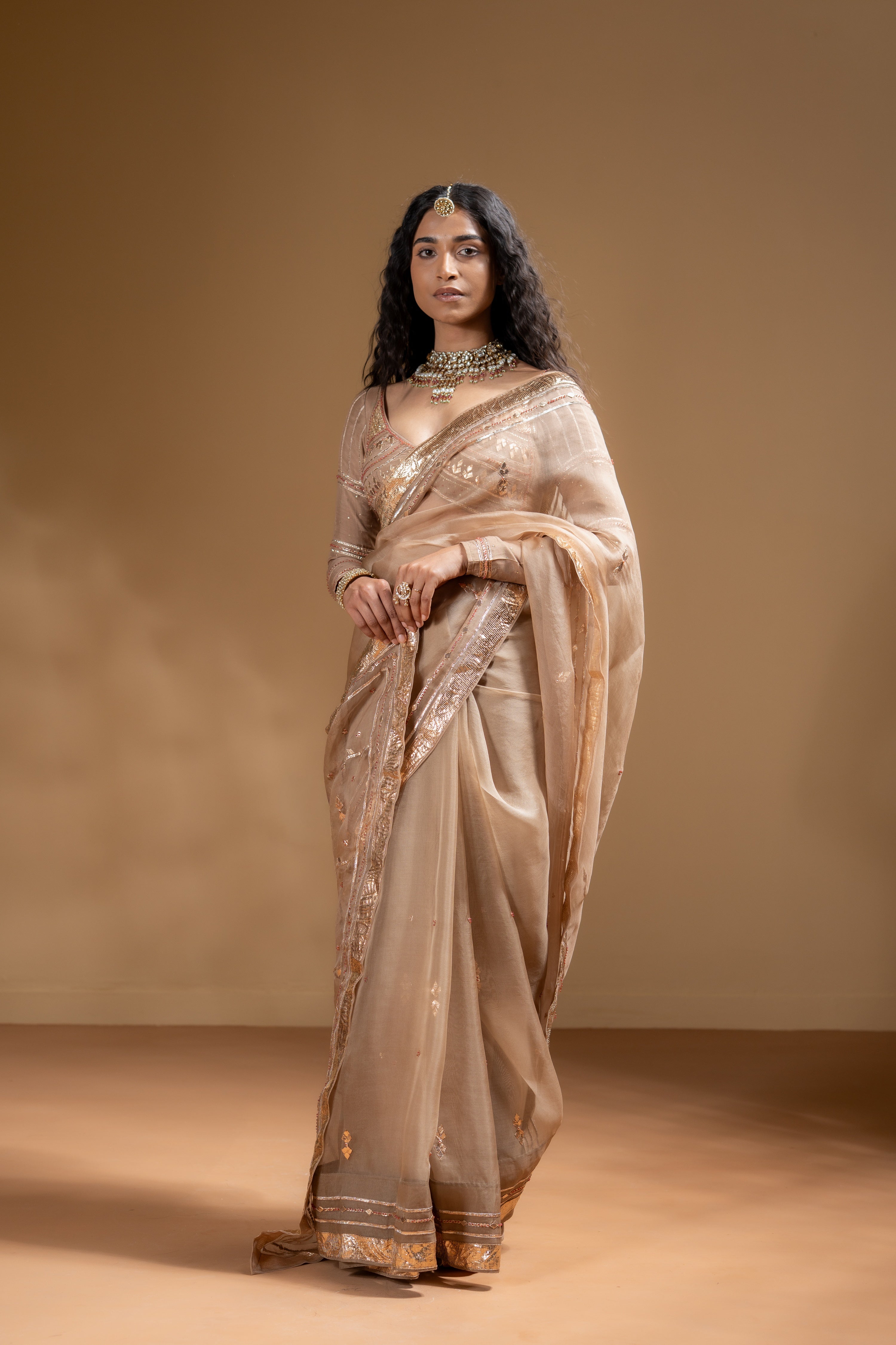 SARIKA SAREE WITH STITCHED BLOUSE