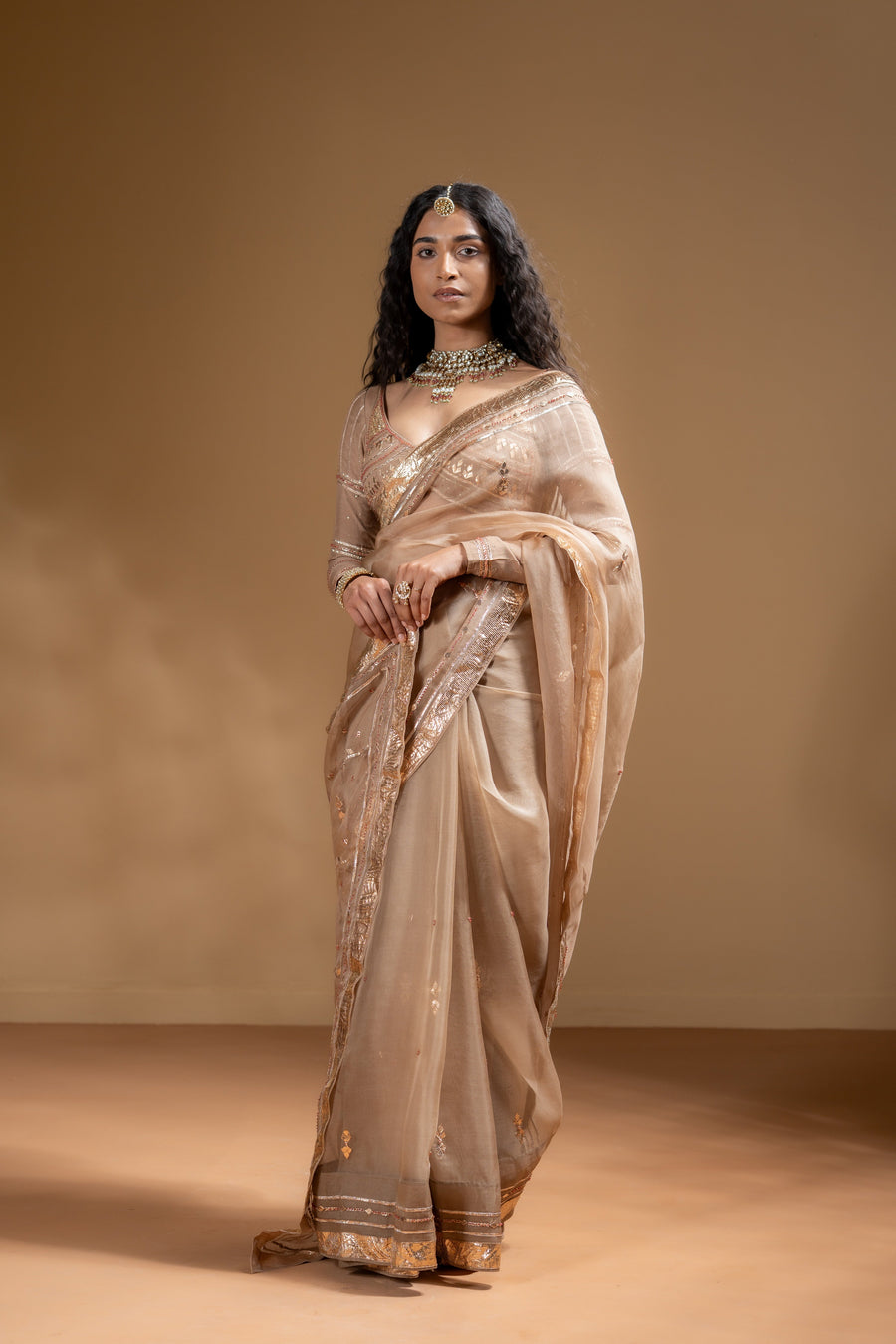 SARIKA SAREE WITH STITCHED BLOUSE