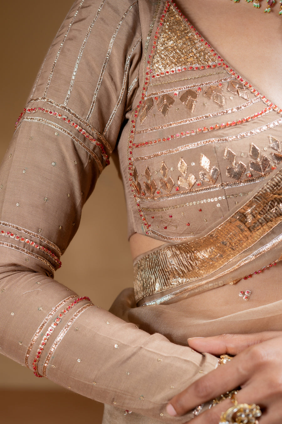 SARIKA SAREE WITH STITCHED BLOUSE