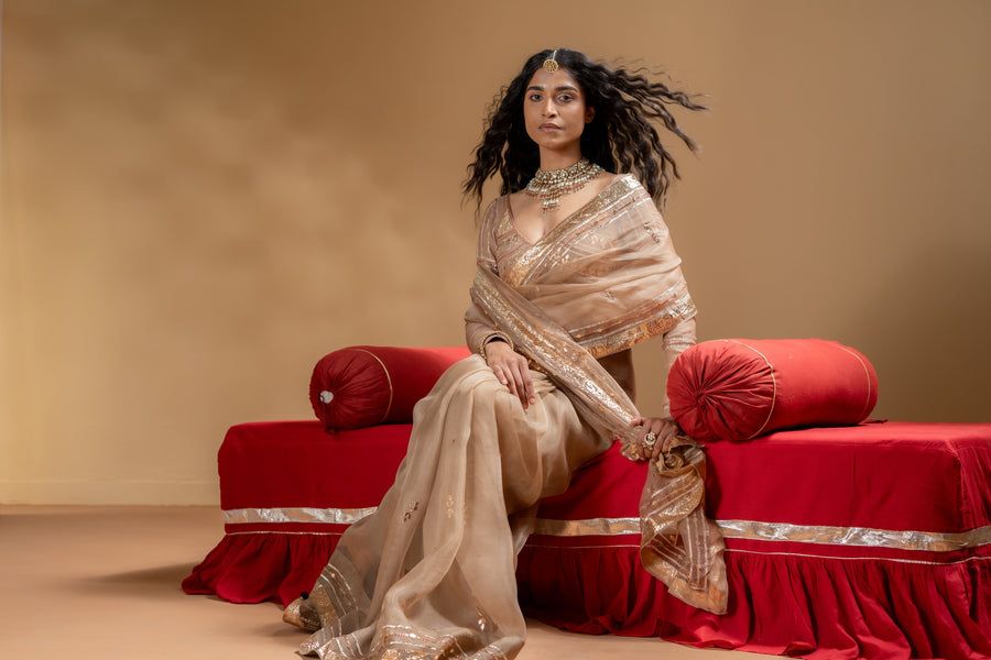 SARIKA SAREE WITH STITCHED BLOUSE  OF 2