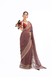 RAGINI  SAREE WITH UNSTITCHED BLOUSE