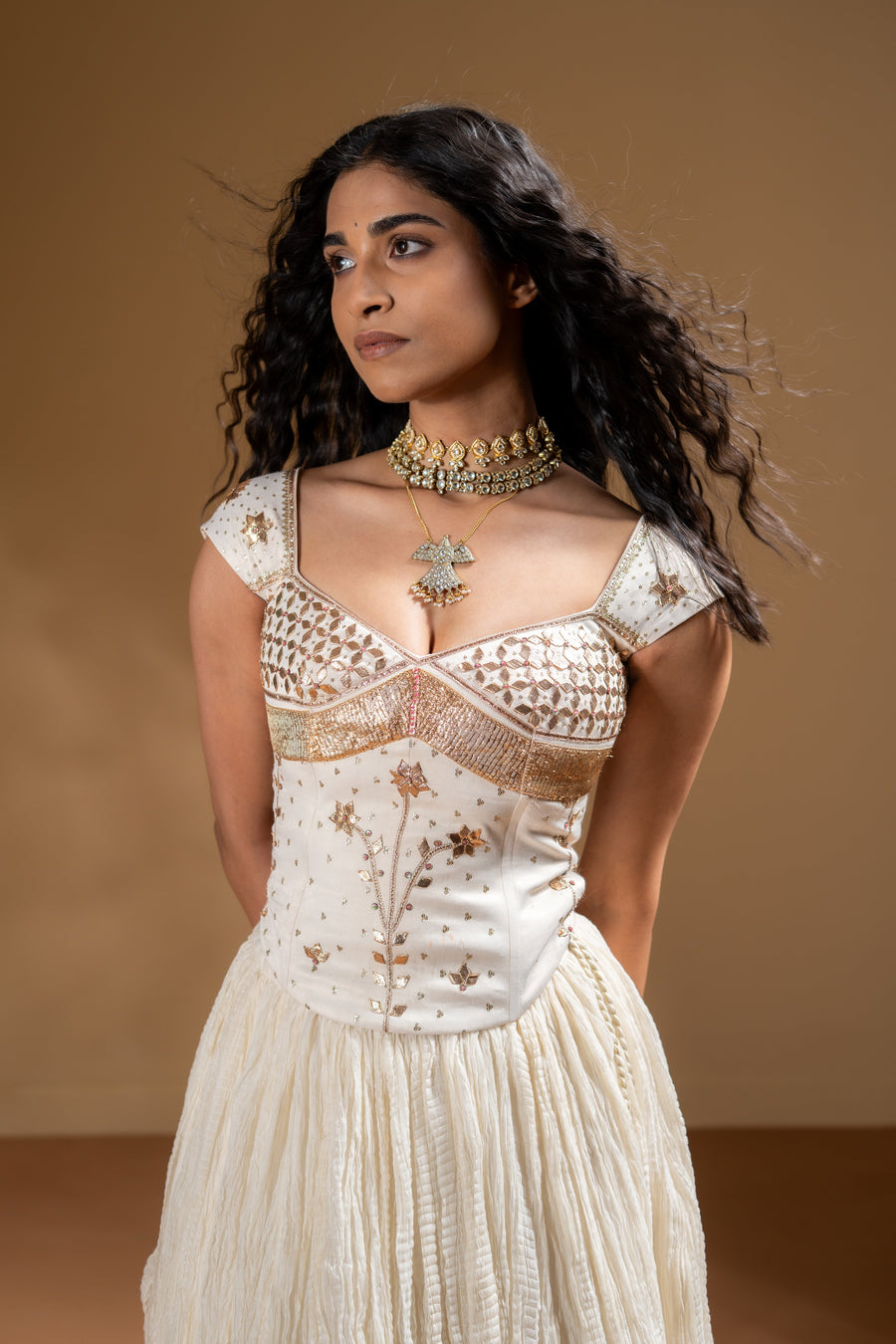 MOGRA SKIRT & JUHI CORSET TOP SET OF 2