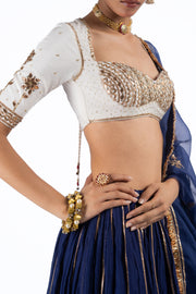 KIRAN LEHENGA  WITH MRIDULA BLOUSE SET OF 3