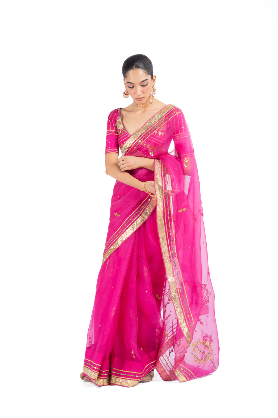 SARGAM SAREE WITH UNSTITCHED BLOUSE