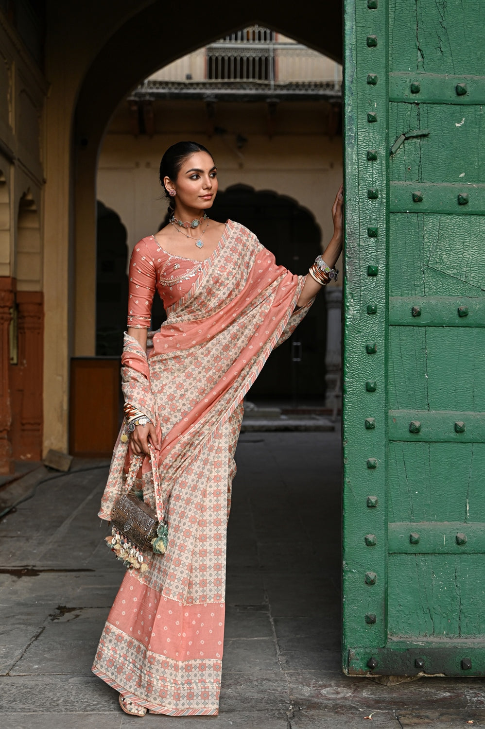 JAL JHAROKHA SAREE SET