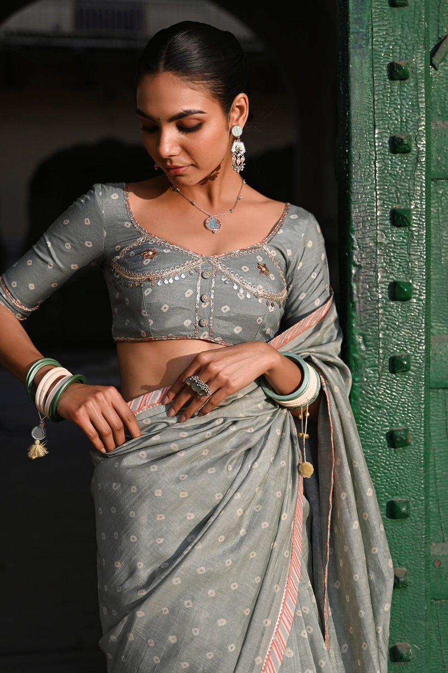 SUNEHRI  SAREE