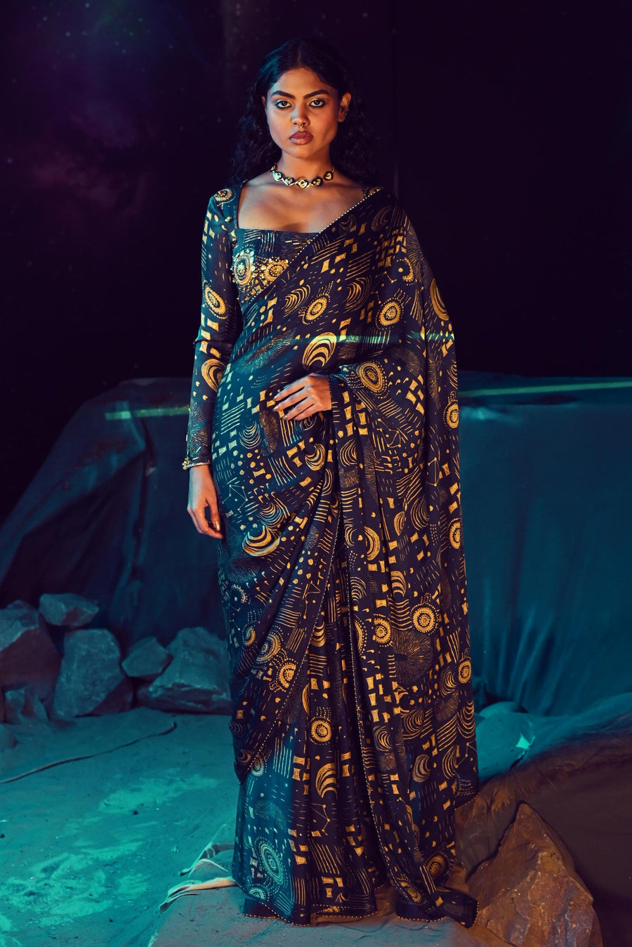 QUASAR SAREE SET