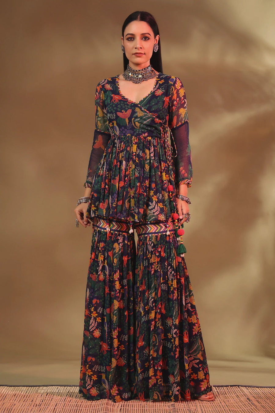 Gul Gharara Set